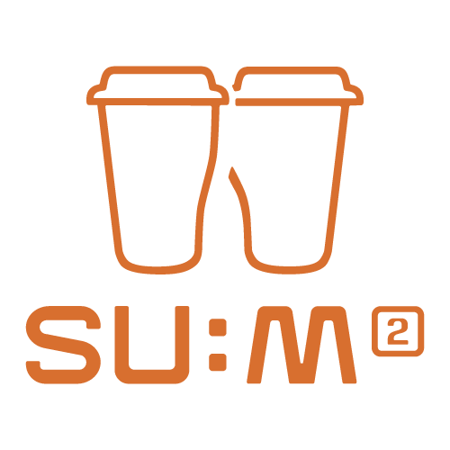 SUM2 두 컵과 SU:M² 공식 로고